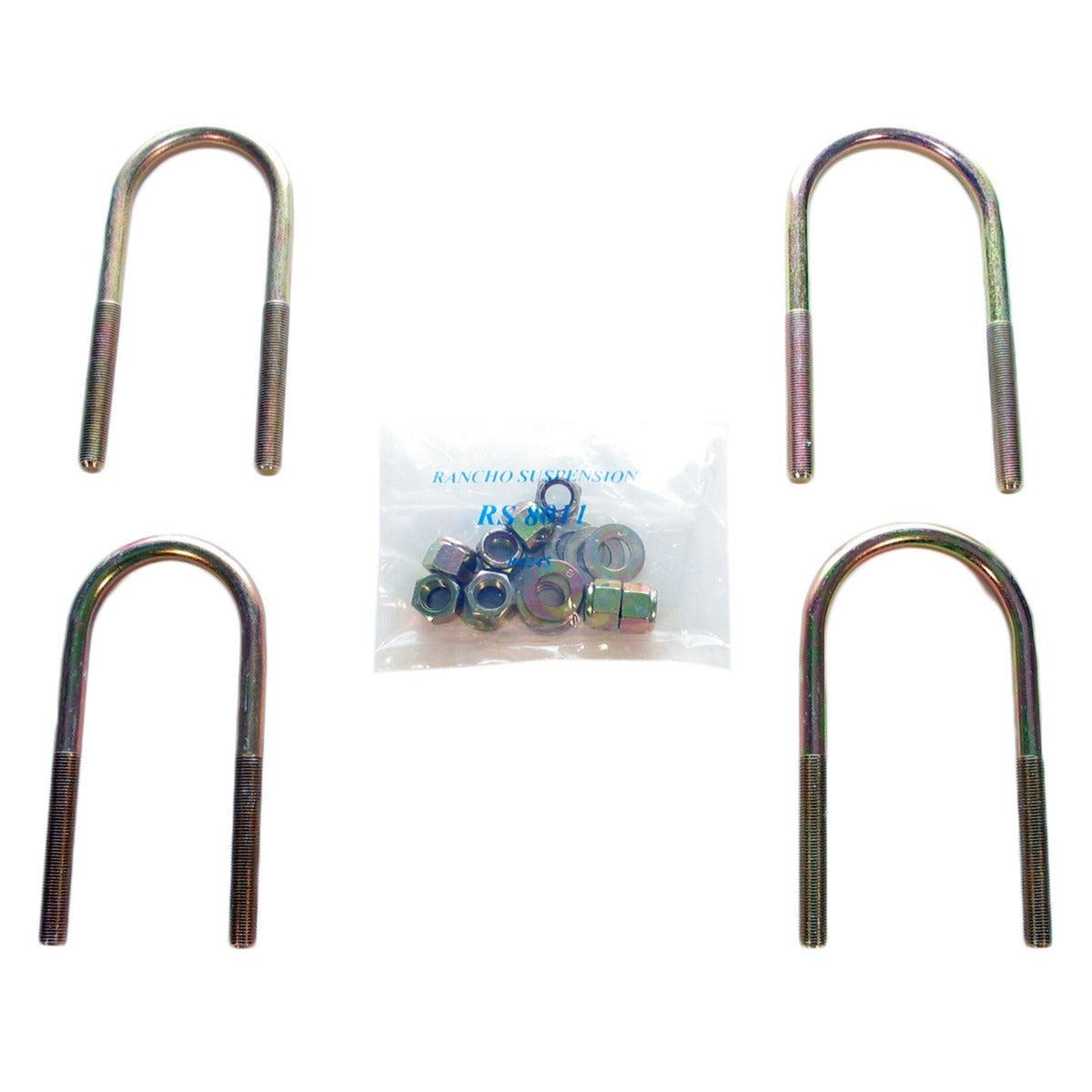 Rancho RS720 Front Leaf Spring Axle U-Bolt Kit Jeep Wrangler