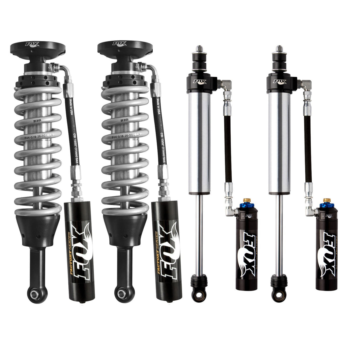 FOX Factory Race 2.5 Reservoir Adjustable Valving Shock Kit 0-2" Lift 880-06-418, 883-26-007