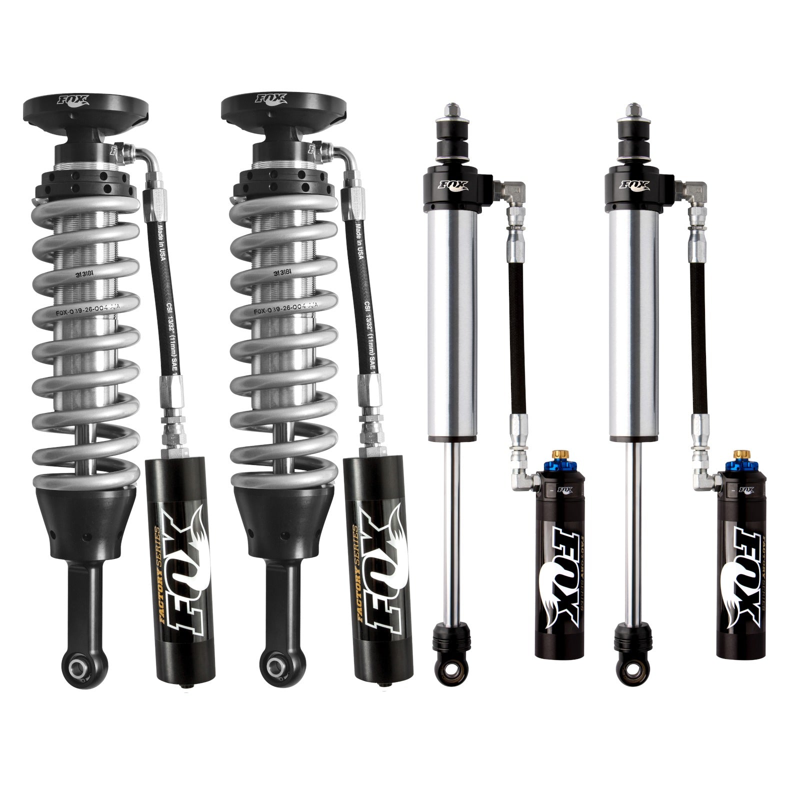 FOX Factory Race 2.5 Reservoir Adjustable Valving Shock Kit 0-2" Lift 880-06-418, 883-26-007