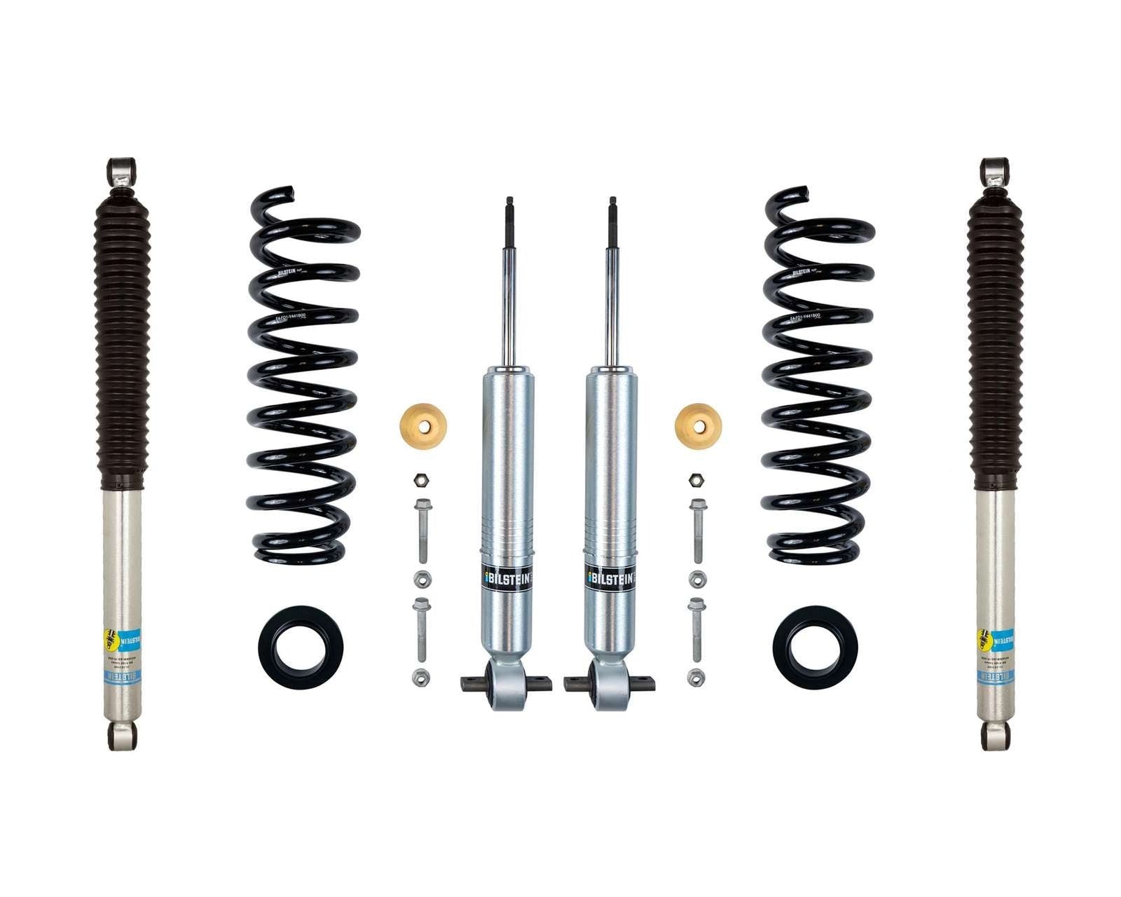 Bilstein 6112 Strut & Spring + Rear B8 5100 Shocks Set 2021-2026 Ford F-150 4WD