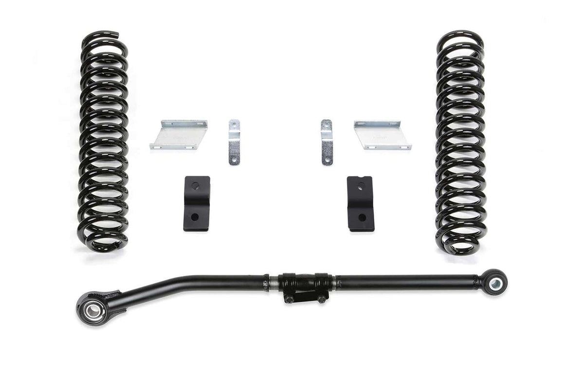 Fabtech 2.5" Basic Lift Kit w/Front Shocks Extension Brackets for 2017-2024 Ford F350 Super Duty 4WD w/2.5" lift