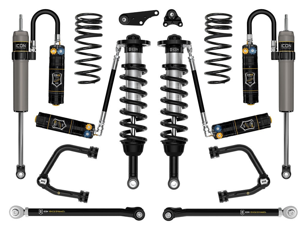 Icon 1.25-3" Stage 9 Suspension System w/Tubular Overland Coils Rear Kit for 2024-2025 Toyota Tacoma 4WD