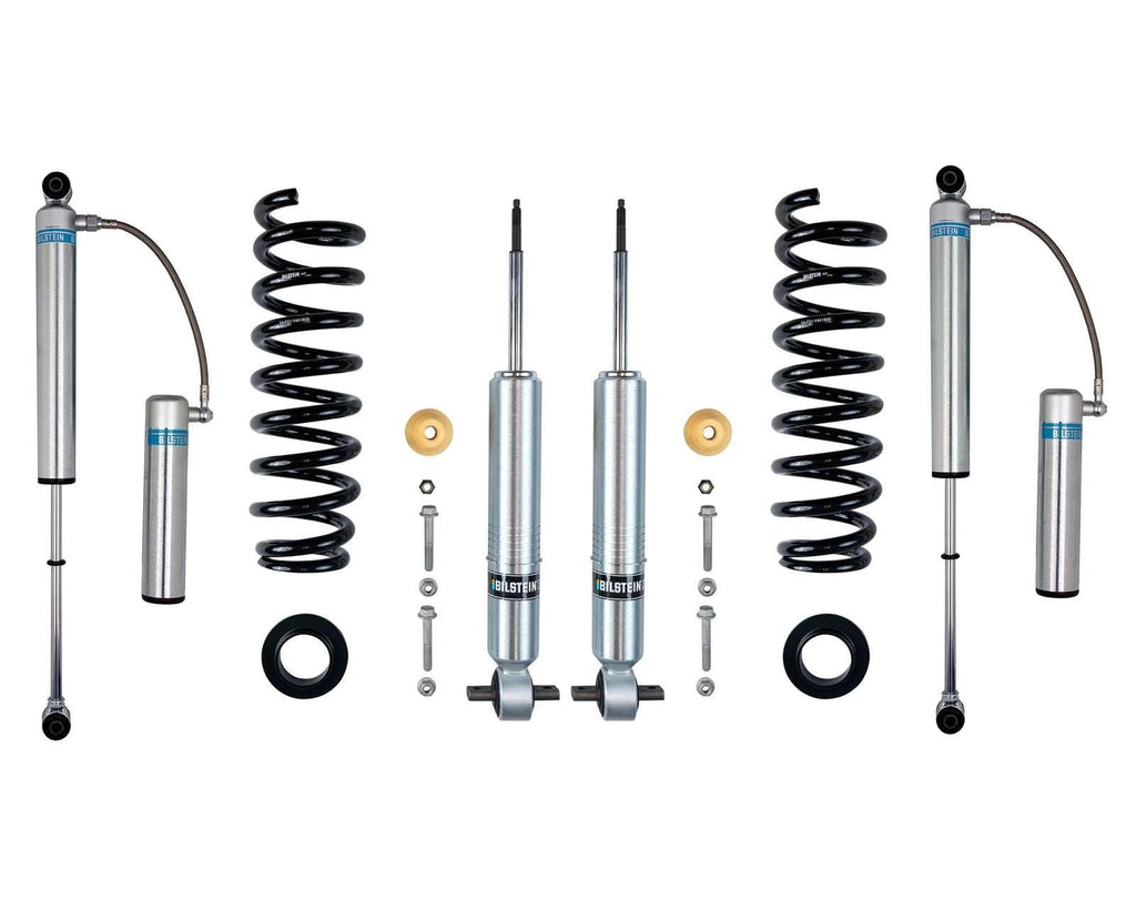 Bilstein 6112 Strut & Spring + Rear B8 5160 Reservoir Shocks Set 2021-2026 Ford F-150 4WD