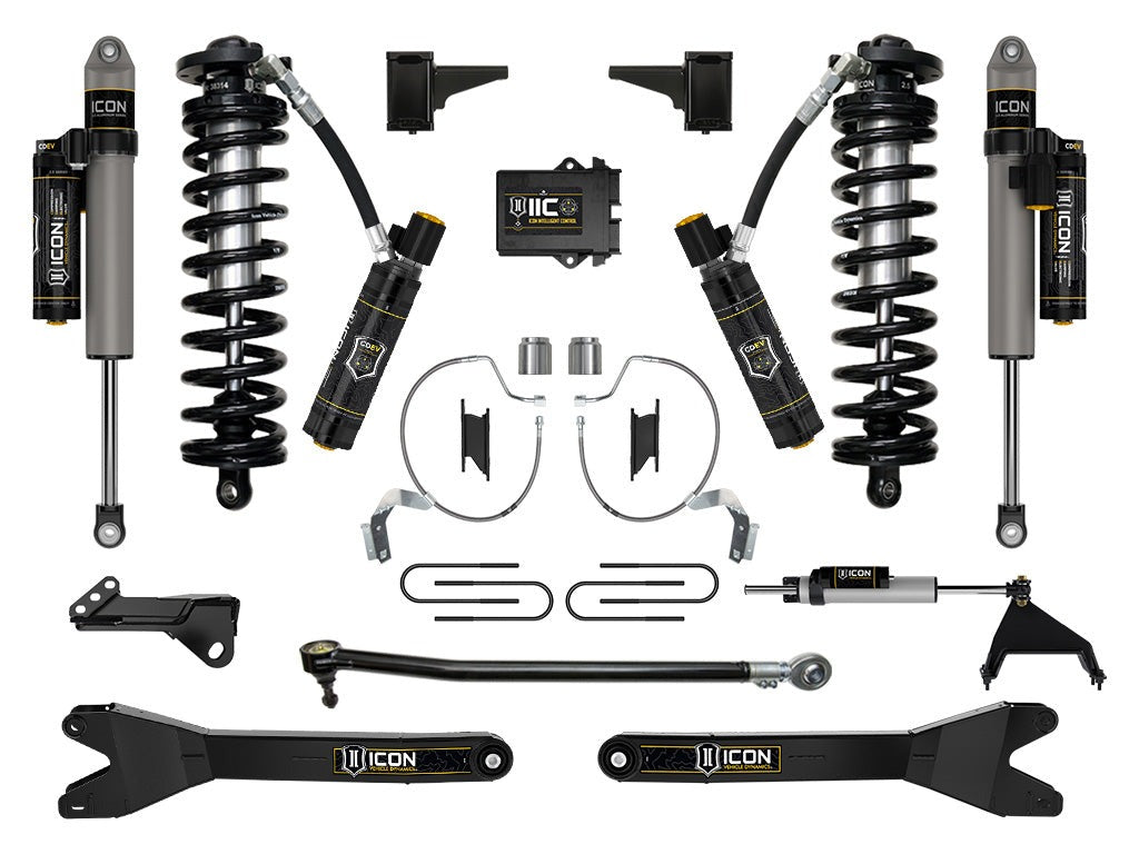 Icon 4-5.5" Stage 8 Coilover Conversion System w/Radius Arms Kit for 2023-2026 Ford F350 Super Duty Diesel