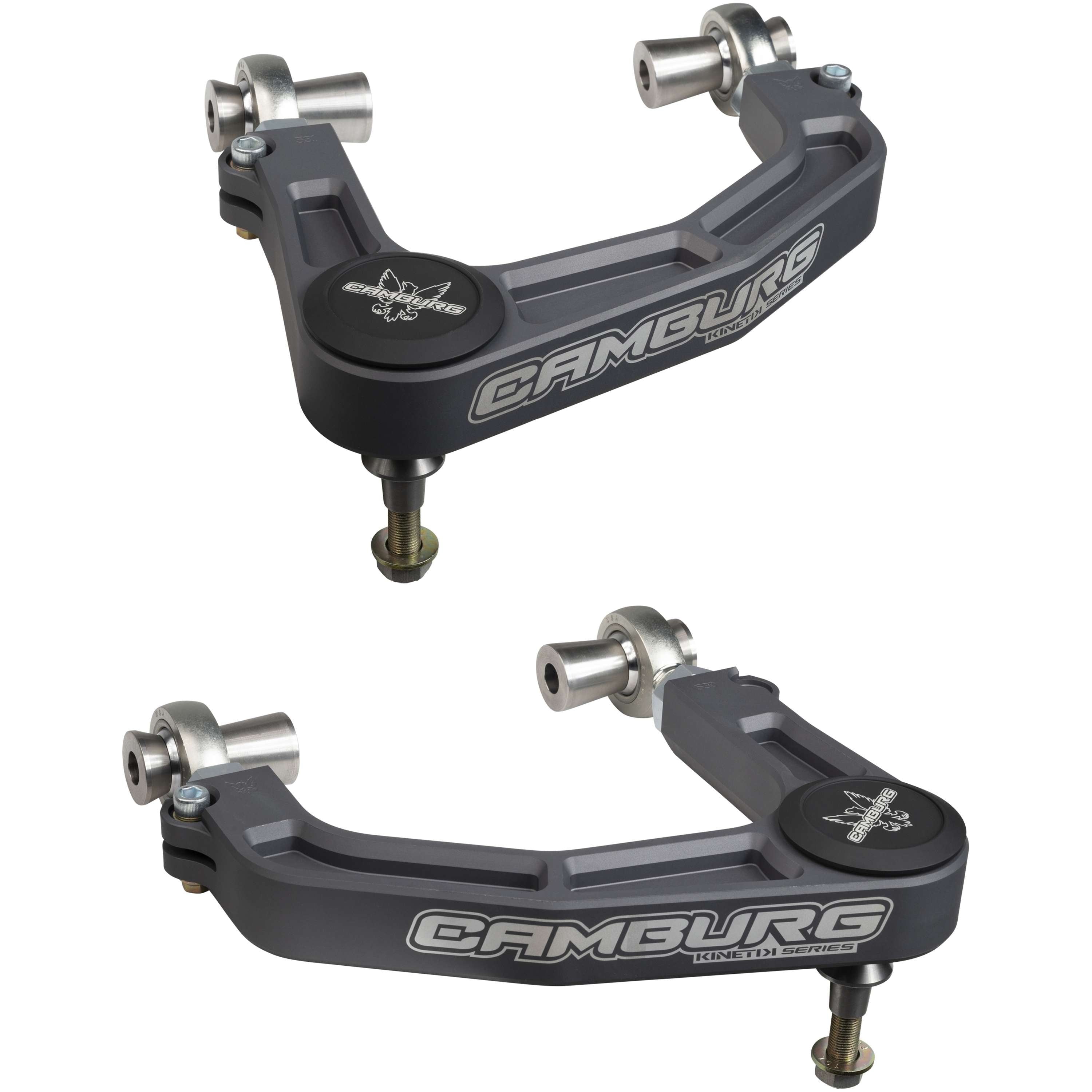 KINETIK V2 Performance Billet Uniball Upper Arms - Grey