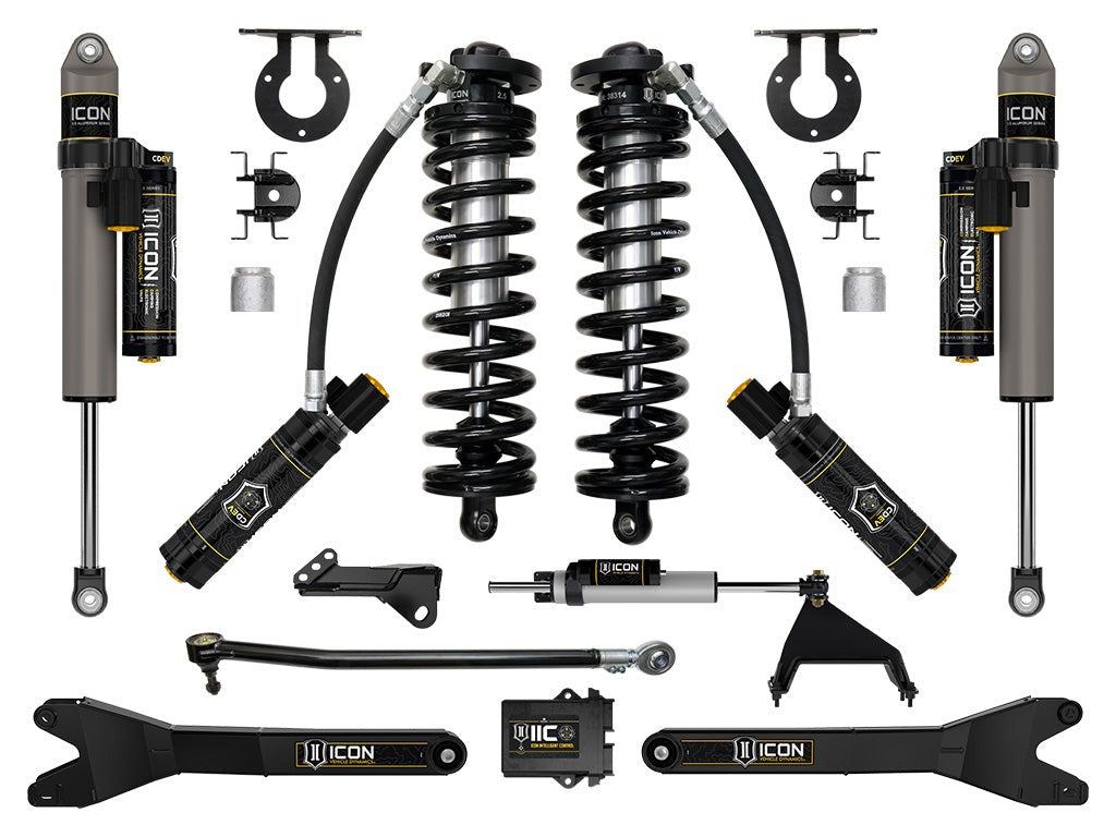 Icon 2.5-3" Stage 6 Coilover Conversion System w/Radius Arms Kit for 2023-2025 Ford F250 Super Duty Diesel