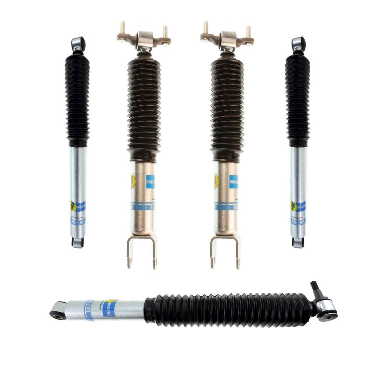 Bilstein 5100 Monotube Shocks & Steering Stabilizer Kit for 2011-2021 Chevrolet Silverado 3500 HD 4WD RWD