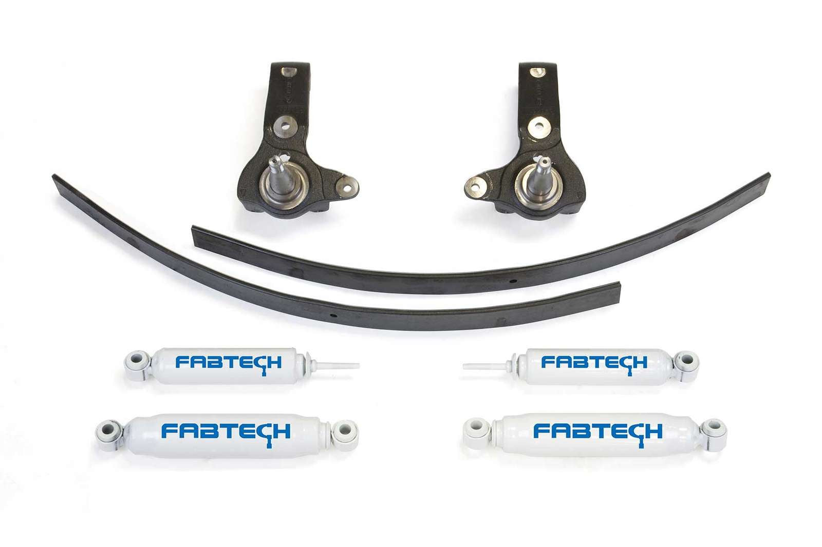 Fabtech 3" Spindle System w/Performance Shocks Kit for 1995-2004 Toyota Tacoma RWD w/3" lift 5-Lug