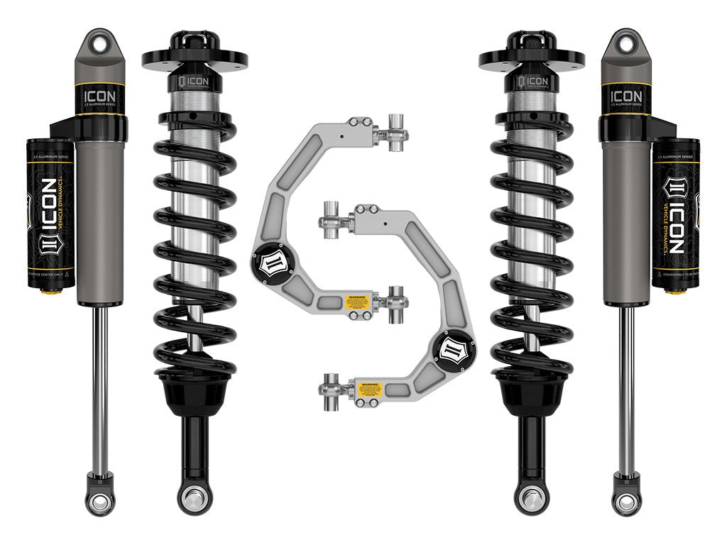 Icon 2.75-3.5" Stage 2 Suspension System w/Billet UCA Kit 2021-2026 Ford F-150 4WD