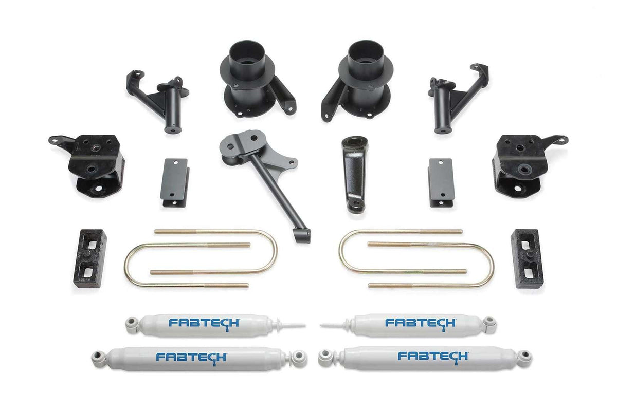 Fabtech 5" Basic System w/Coil Spacers & Performance Shocks Kit for 2010-2018 Ram 3500 4WD w/5" lift