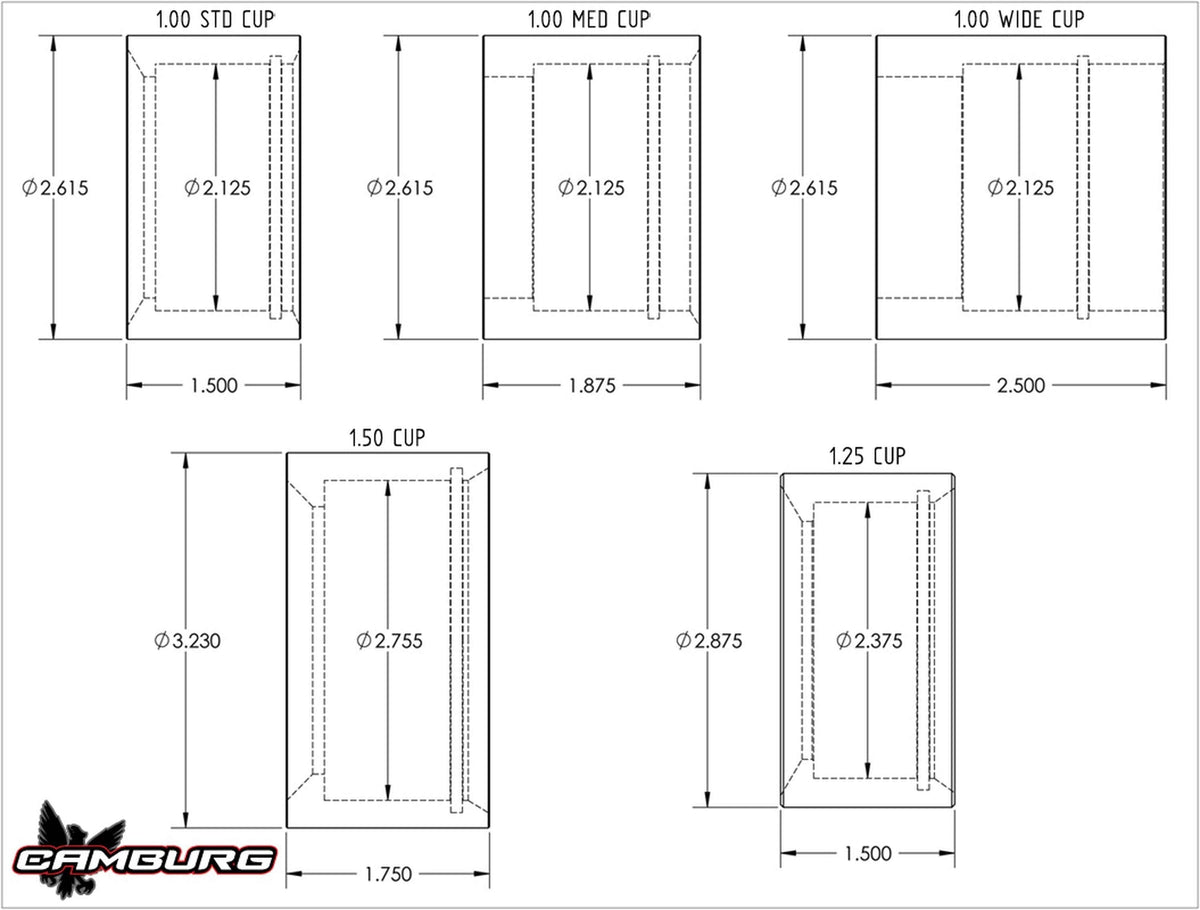 Camburg 1.50" 4130 Uniball Cup