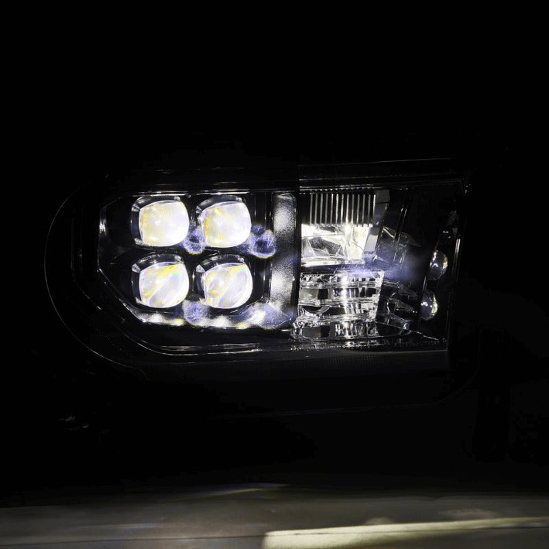 MK2 NOVA-Series LED Projector Headlights Alpha-Black Fits 2007-2013 Toyota Tundra