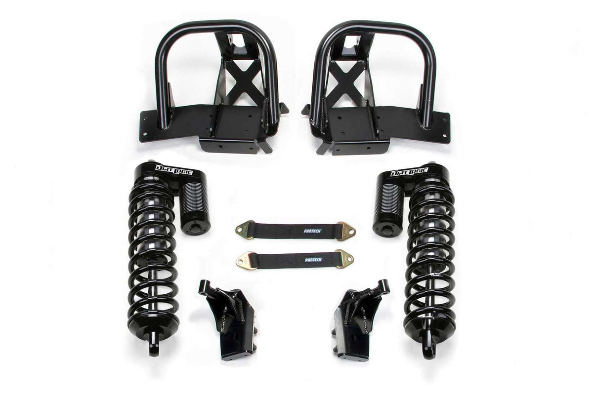 Fabtech 6" Front Dirt Logic 4.0 Coilover Conversion System Kit for 2008-2016 Ford F250 Super Duty 4WD w/6" lift