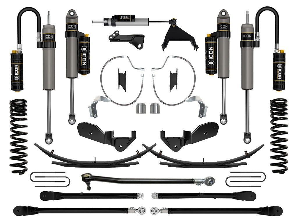 Icon 4.5" Stage 7 Suspension System w/Expansion Packs Kit for 2023-2025 Ford F250 Super Duty Gas Extended Cab Pickup