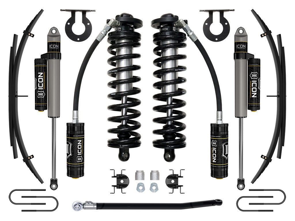 Icon 2.5-3" Stage 3 Coilover Conversion System w/Expansion Pack Kit for 2008-2010 Ford F350 Super Duty 4WD Diesel Extended Cab Pickup
