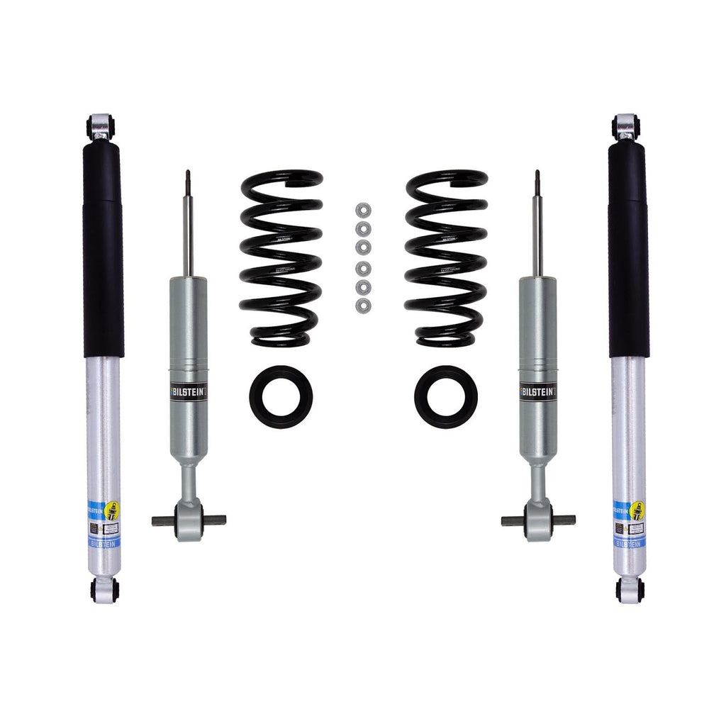 Bilstein 6112 Strut & Spring + Rear 5100 Shocks Set for 2019-2024 Chevrolet Silverado 1500 Trail Boss 4WD w/0-1.2" lift