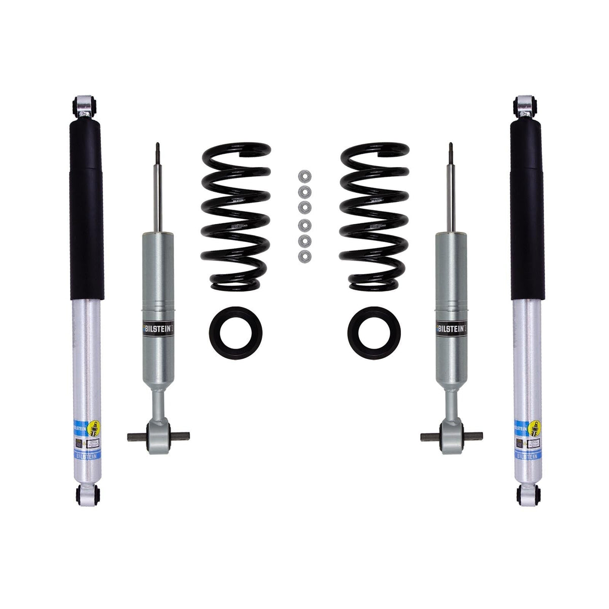 Bilstein 6112 Strut & Spring + Rear 5100 Shocks Set for 2019-2024 Chevrolet Silverado 1500 Trail Boss 4WD w/0-1.2" lift