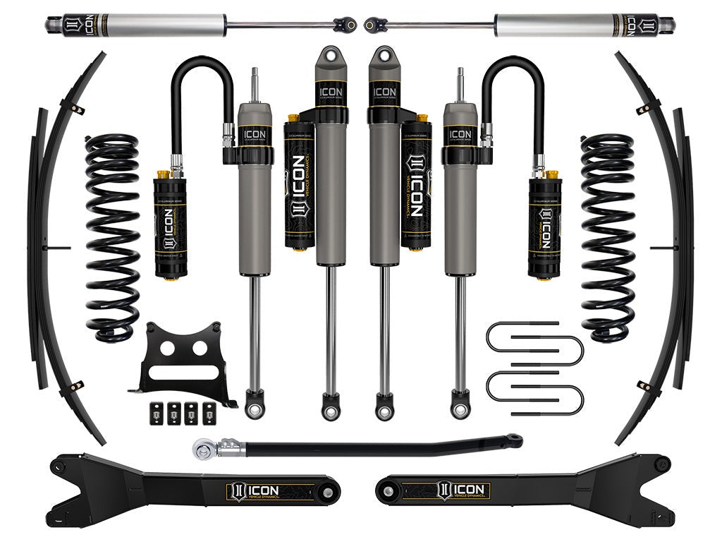 Icon 2.5" Stage 6 Suspension System w/Expansion Pack Kit for 2008-2010 Ford F250 Super Duty 4WD Diesel Std Cab Pickup