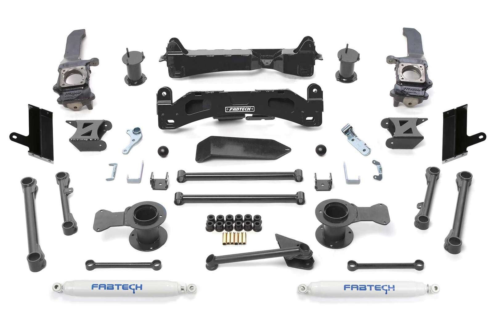 Fabtech 6" Basic System w/Rear Performance Shocks Kit for 2010-2024 Toyota 4Runner 4WD w/6" lift
