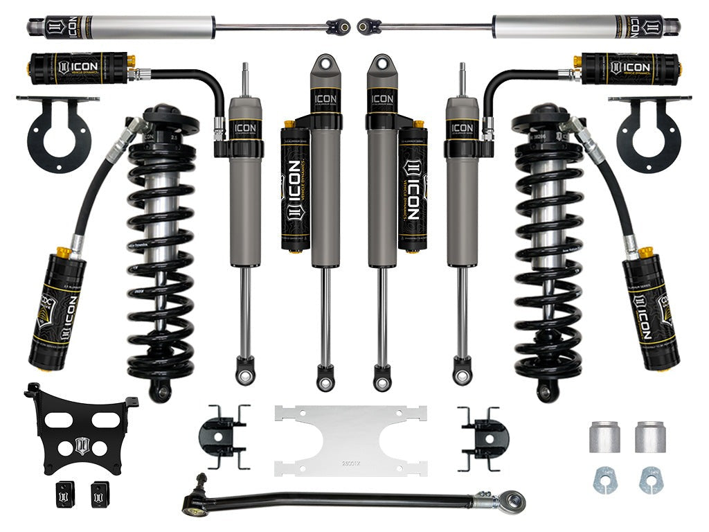 Icon 2.5-3" Stage 5 Coilover Conversion System Kit for 2023-2026 Ford F350 Super Duty 4WD Gas Std Cab Pickup