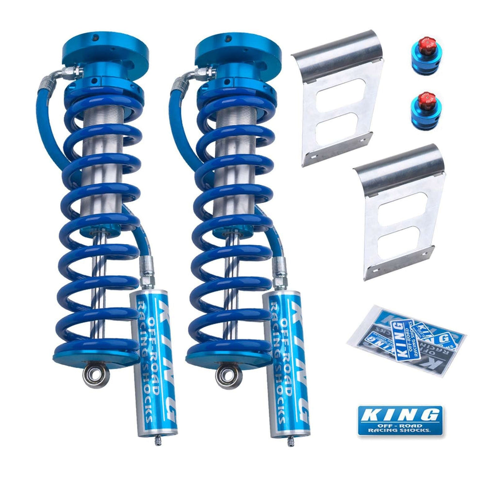 King Shocks 2.5 Performance Coilovers Conversion w/ Remote Reservoir Front Pair for 2005-2016 Ford F350 Super Duty 4WD