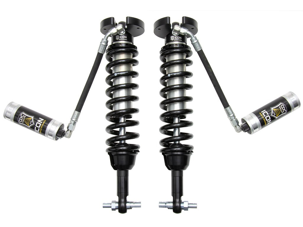 Icon 2.5 Remote Reservoir Coilovers Ext Travel CDCV Pair for 2022 Chevrolet Silverado 1500 LTD