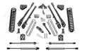 Fabtech 6" 4 Link System w/Dirt Logic Shocks Kit for 1999-2004 Ford F250 Super Duty 4WD w/6" lift