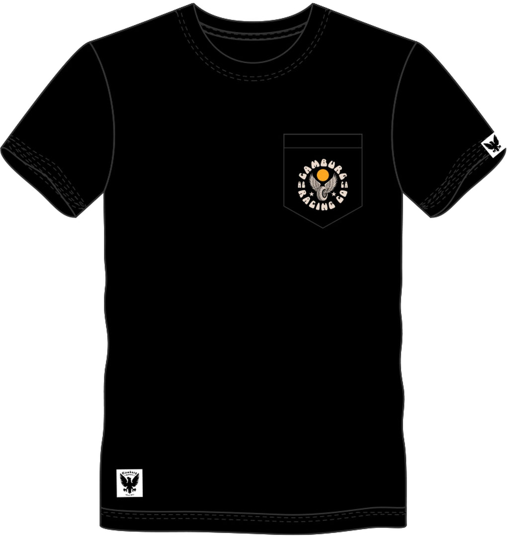 Camburg Winged Wheel Size Large Pocket T-shirt - Black