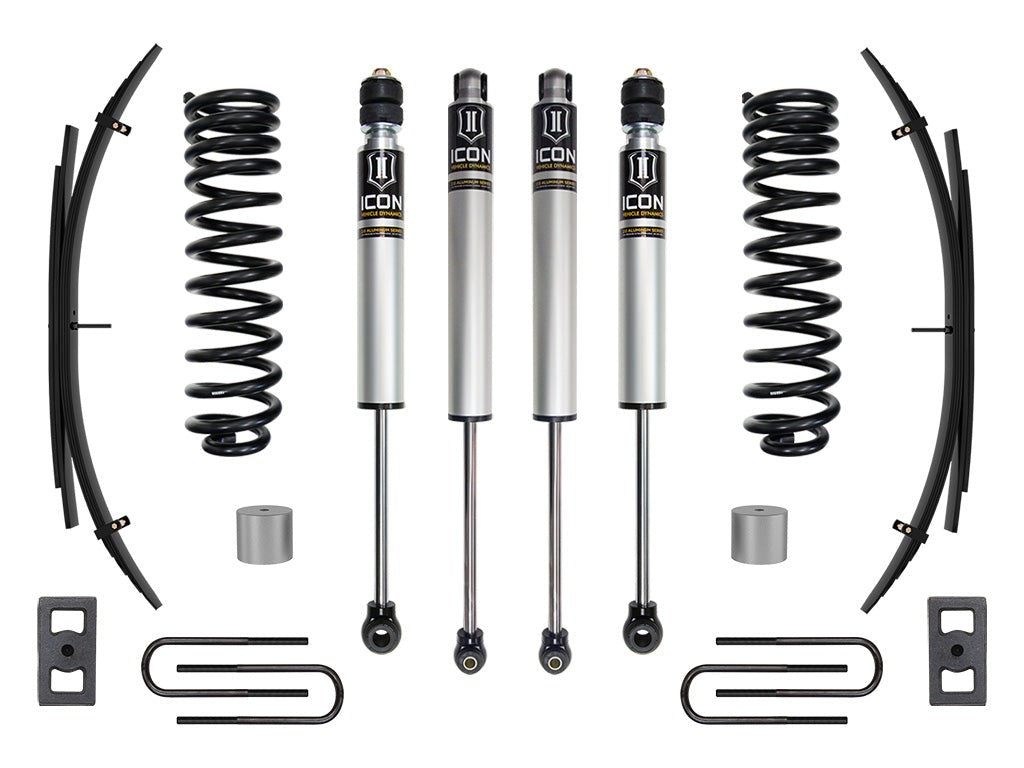 Icon 2.5" Stage 1 Suspension System w/Expansion Packs Kit for 2023 Ford F250 Super Duty Diesel