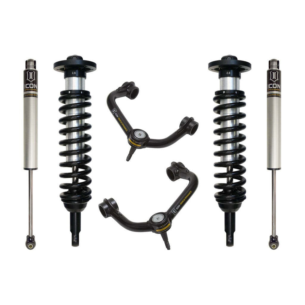 ICON K93011T Stage 2 Suspension System Tubular UCA Ford F150 2WD 0-2.63" Lift