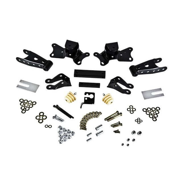 Belltech 6907 Leaf Spring Hanger Lowering Kit 4" Drop Leaf Spring Shackle & Hanger Kit (Front Hanger/Rear Shackle)