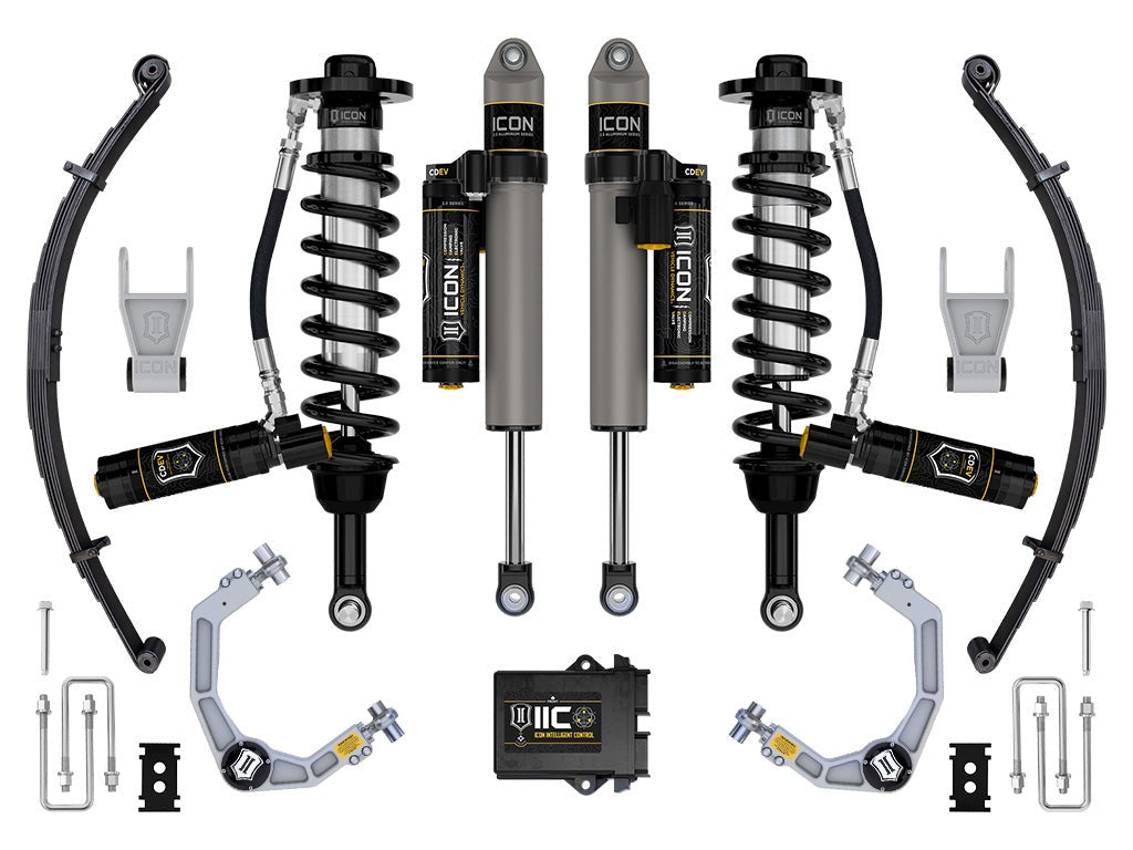 Icon 2.5-3" Stage 5 Suspension System w/Billet UCA Leaf Pack Kit 2021-2026 Ford F-150