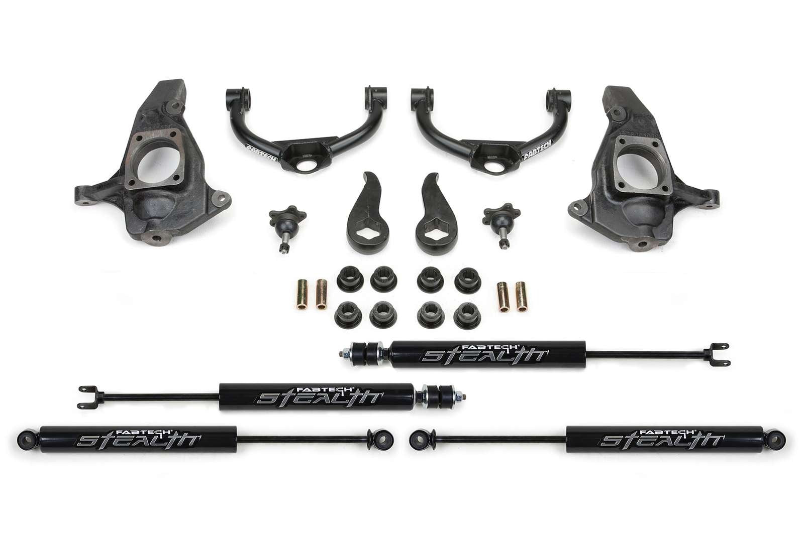 Fabtech 3.5" Ball Joint Lift Kit w/Stealth Shocks for 2011-2019 Chevrolet Silverado 2500 HD 4WD RWD w/3.5" lift