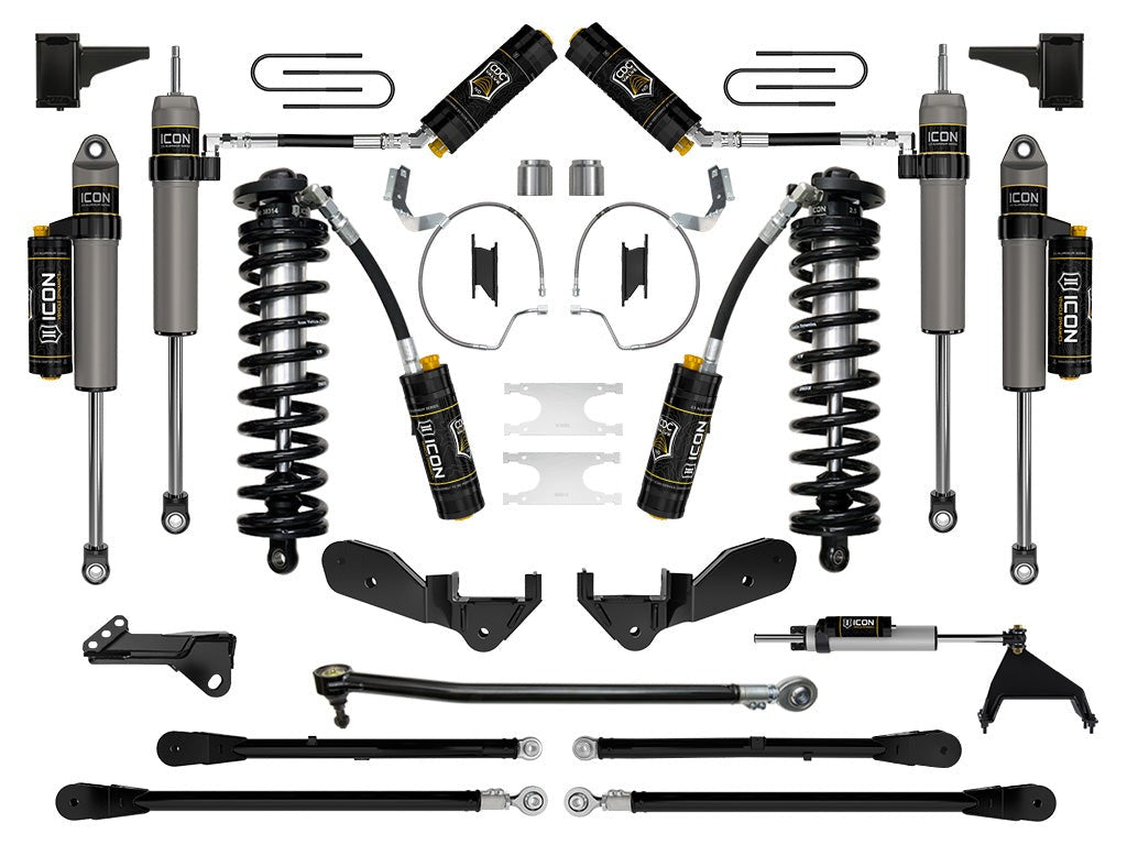 Icon 4-5.5" Stage 7 Coilover Conversion System Kit for 2023-2026 Ford F350 Super Duty Diesel