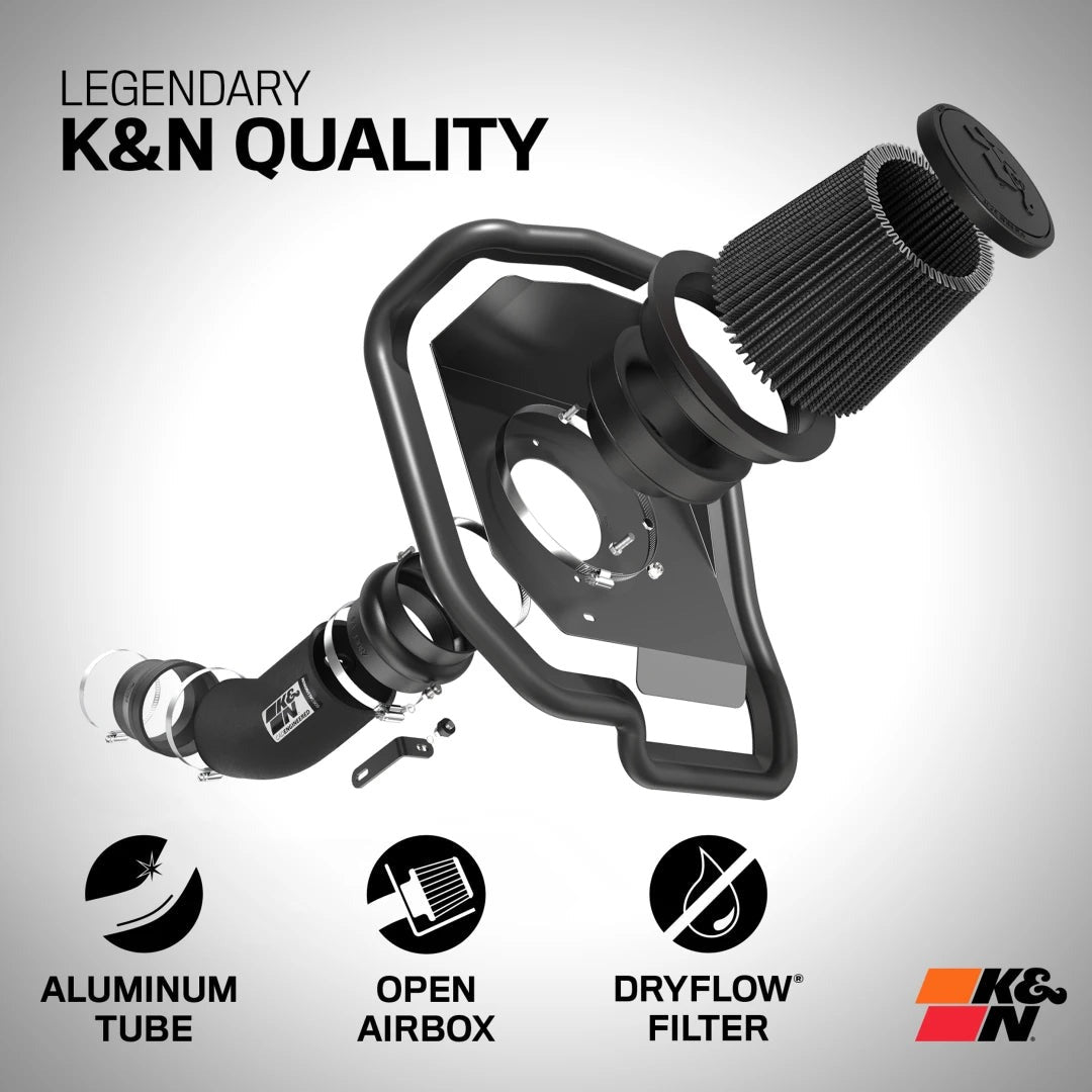Cold Air Intake Dryflow, Aluminum Tube | V6-3.5L fits 2022+ Toyota Tundra