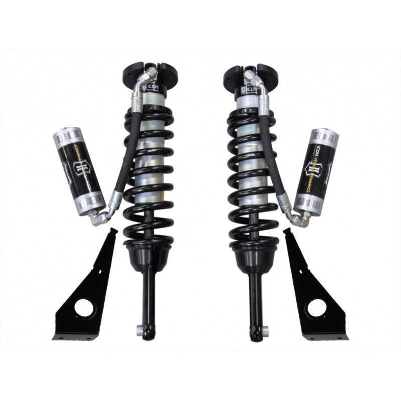 Icon 2.5 Remote Reservoir Coilovers Ext Travel Front Pair for 2010-2024 Toyota 4Runner w/0-3.5" lift