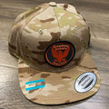 Camburg Warbird Trucker Cloth Hat (Arid-Multicam | Orange)
