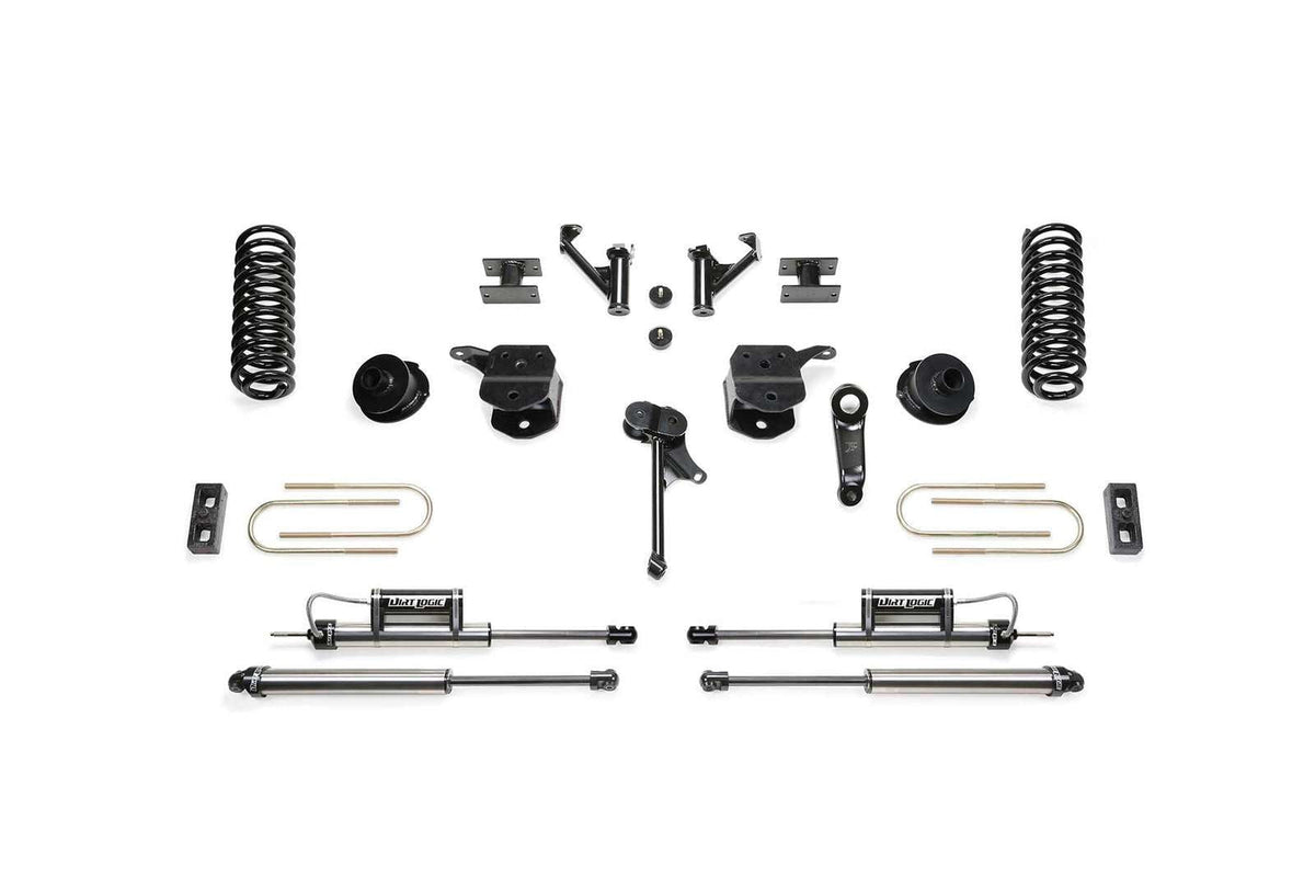 Fabtech 5" Basic System w/Coil Springs & Dirt Logic Shocks Kit for 2010-2018 Ram 3500 4WD w/5" lift