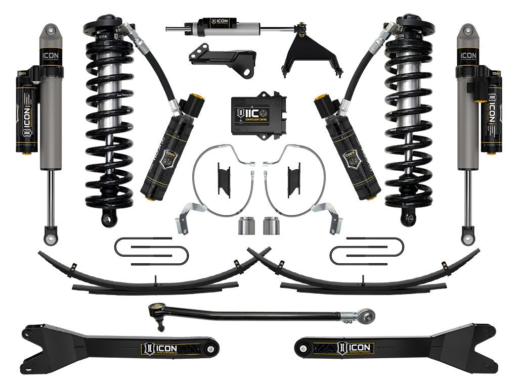 Icon 4-5.5" Stage 8 Coilover Conv System w/Radius Arms + Expansion Pack Kit for 2023-2026 Ford F350 Super Duty Diesel