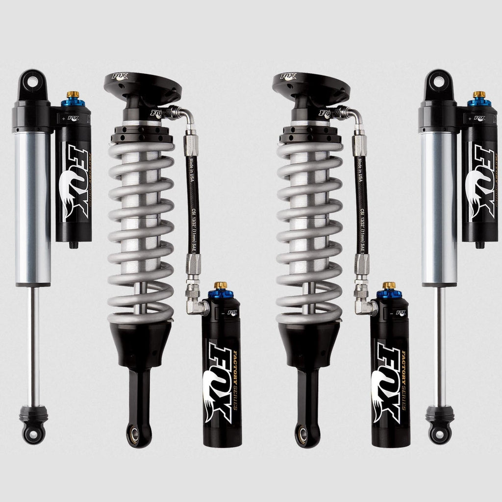 Fox 2.5 Factory Race Series Coilovers w/ Reservoir + Rear Shocks Set for 2014-2020 Ford F150 4WD