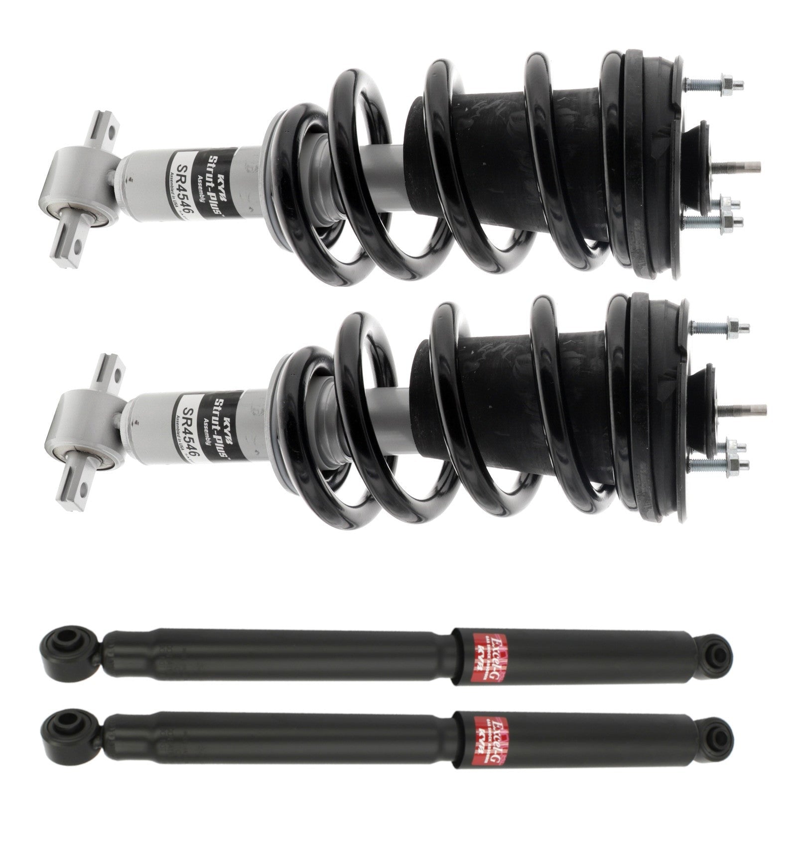 KYB Strut-Plus Front and Excel-G Rear Kit SR4546, 344384