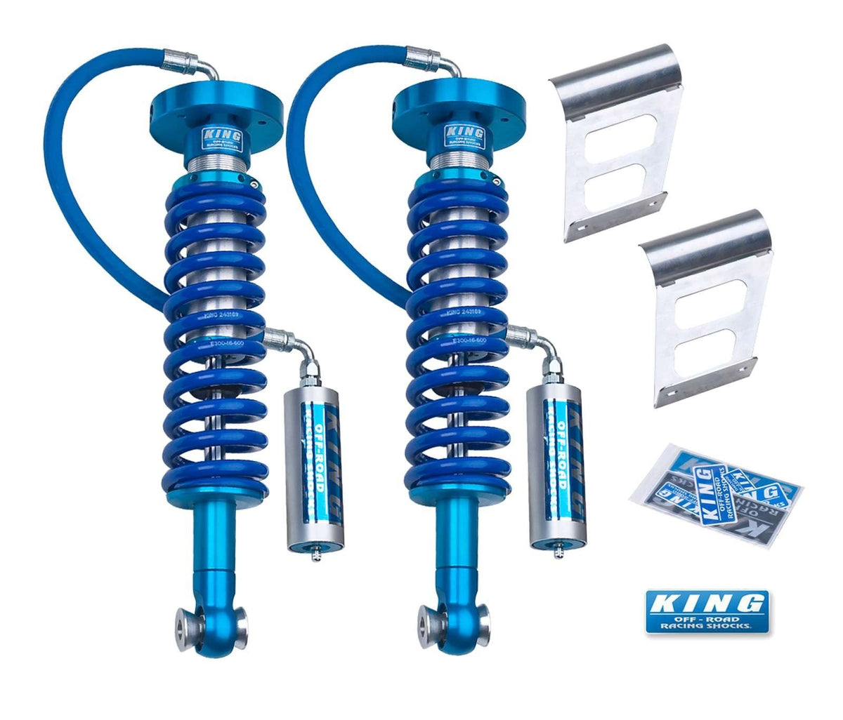 King Shocks 2.5 Performance Coilovers w/ Remote Reservoir Front Pair for 2004-2008 Ford F150 4WD w/0-3" lift