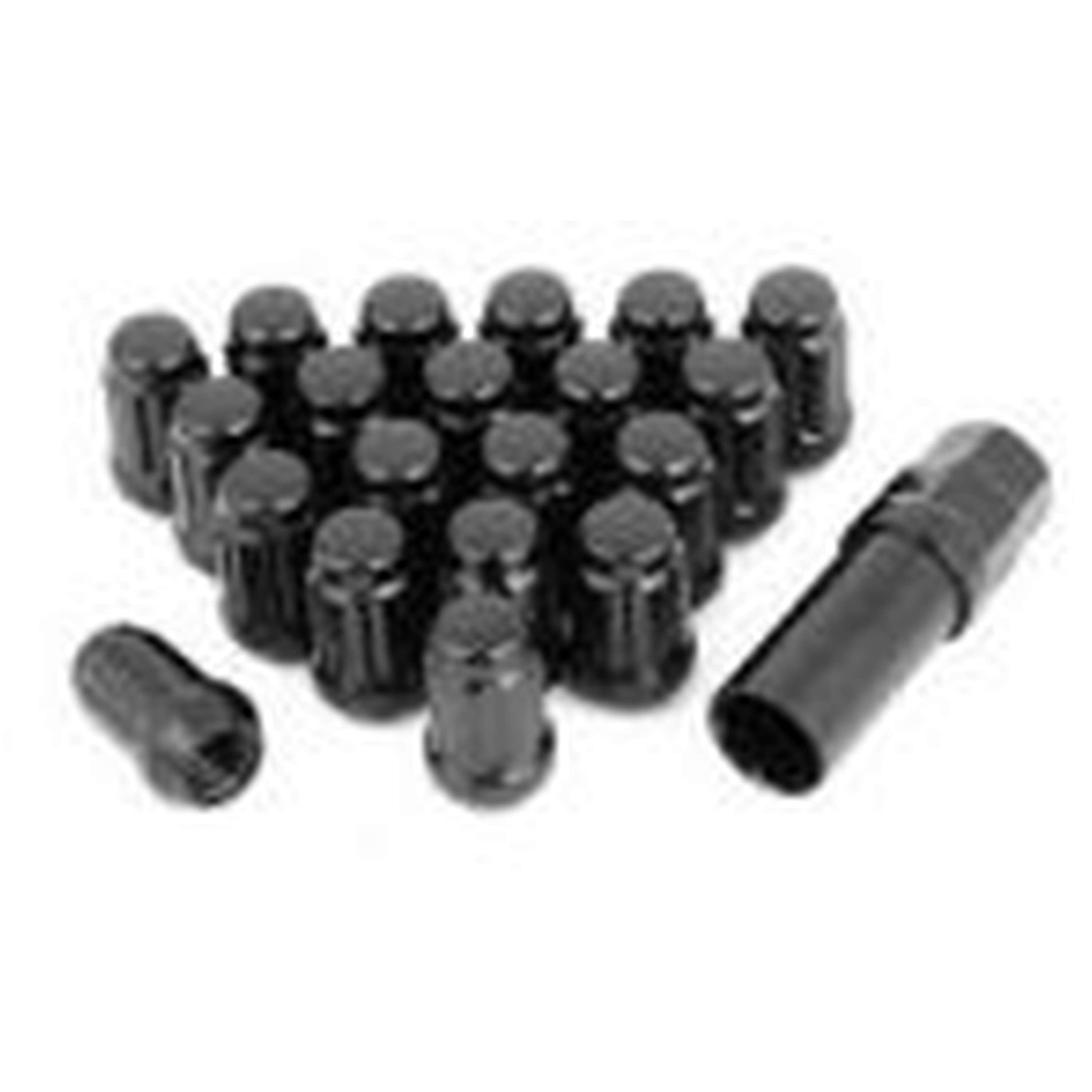 Camburg M12 x 1.50" 6-Lug Spline Wheel Lug Kit - Black