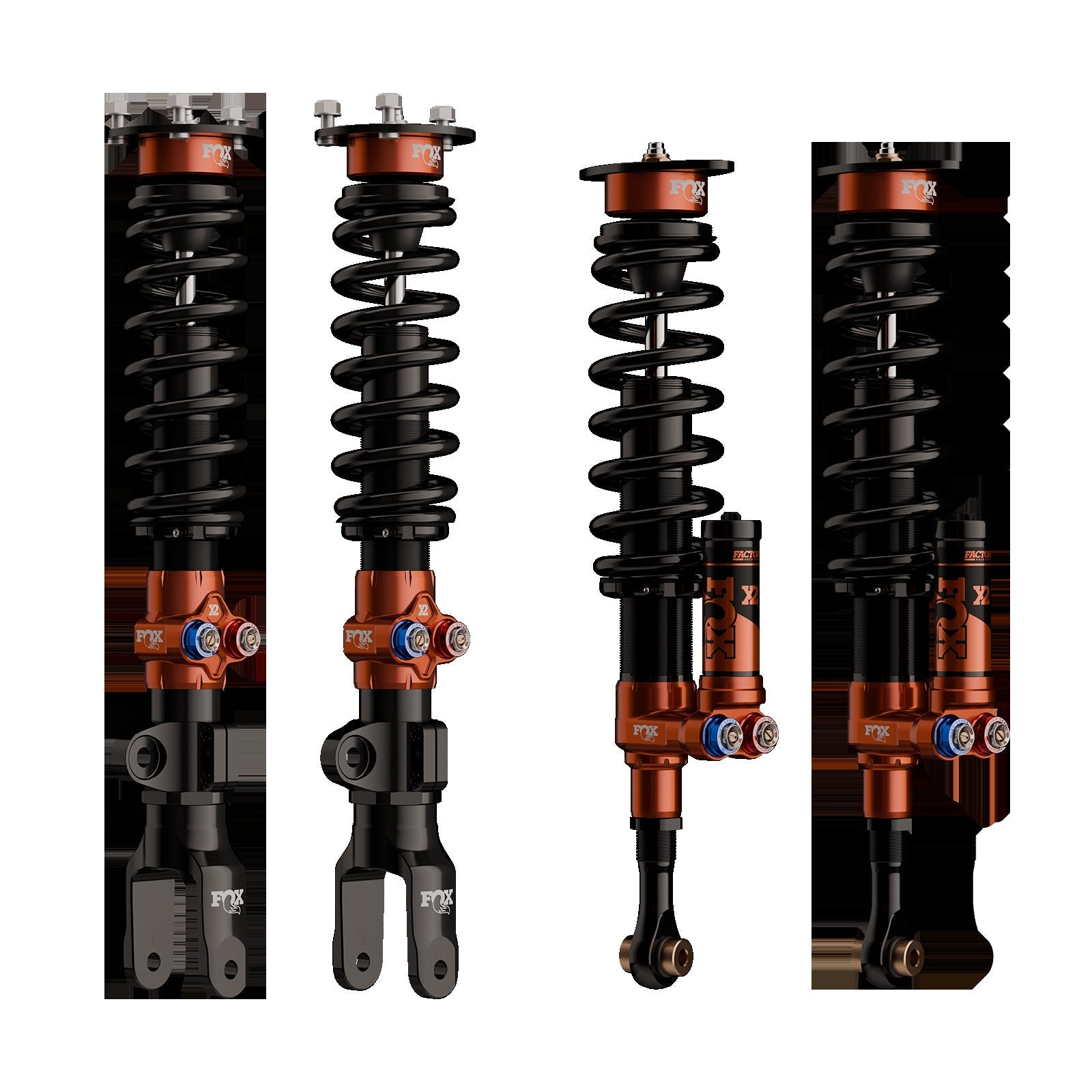 Fox 883-30-000 Front and Rear Factory Race Series 2.0 Coil-Over IFP Shock (Kit) - Adjustable
