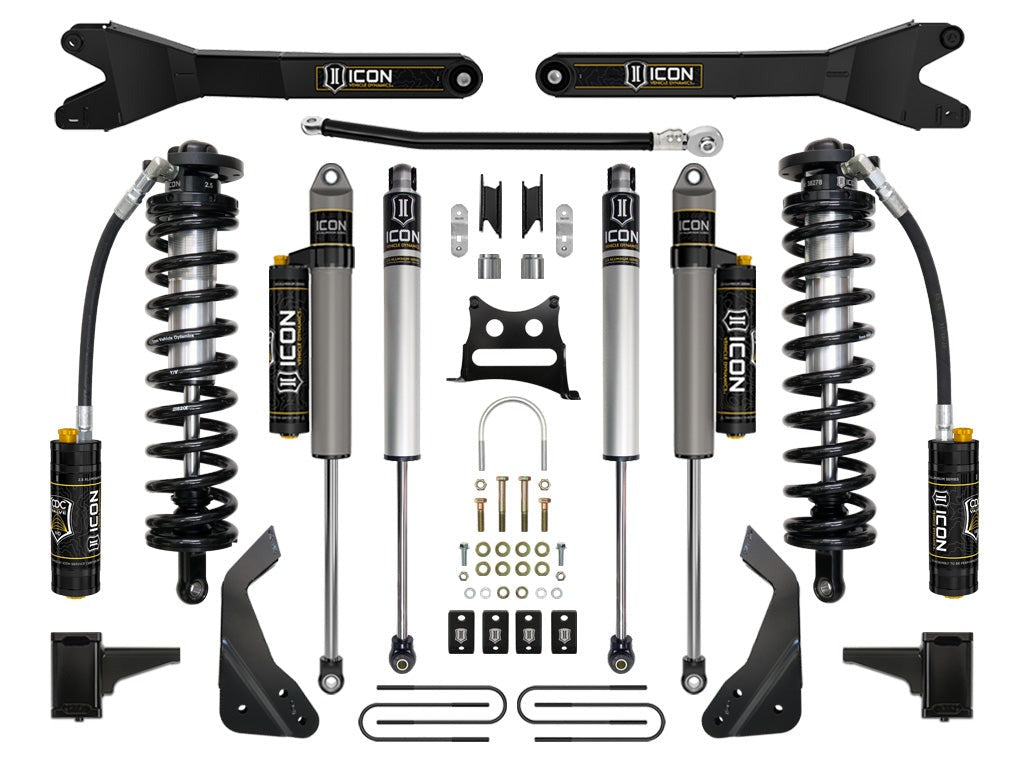 Icon 4.5-5" Coilover Conversion System Stage 5 Kit for 2008-2010 Ford F350 Super Duty 4WD