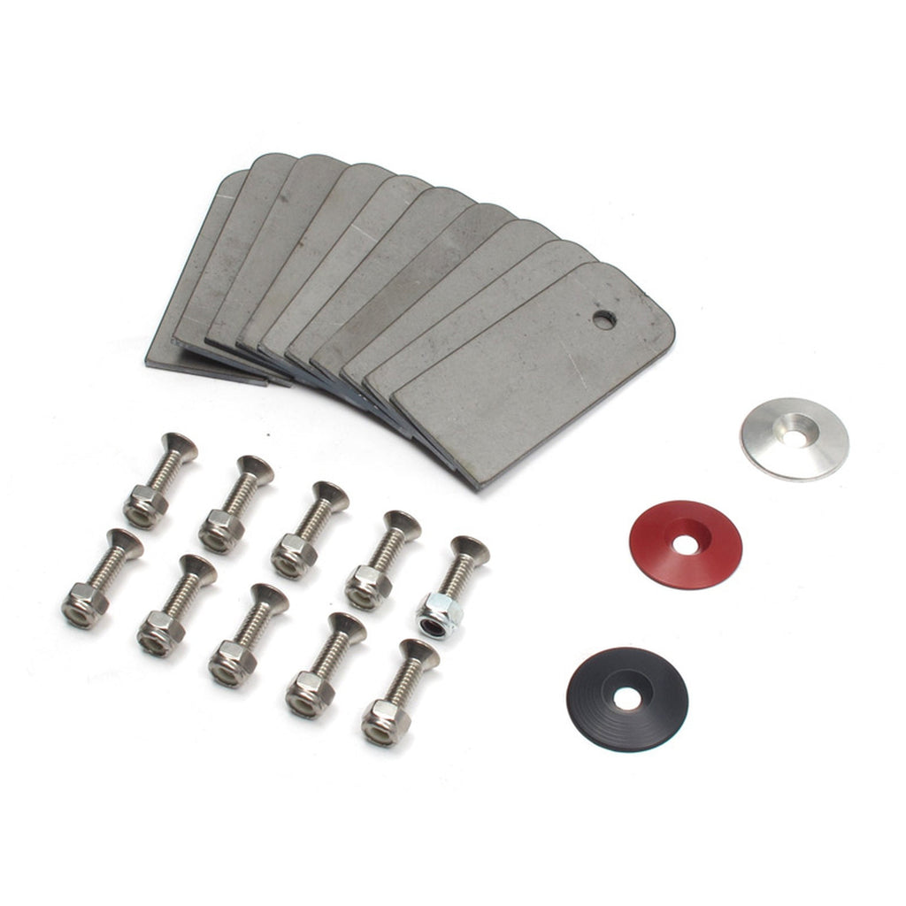 Camburg Gold Fender Washer 10 Pack (aluminum washer, bolt, body clip, 1/8" tab)