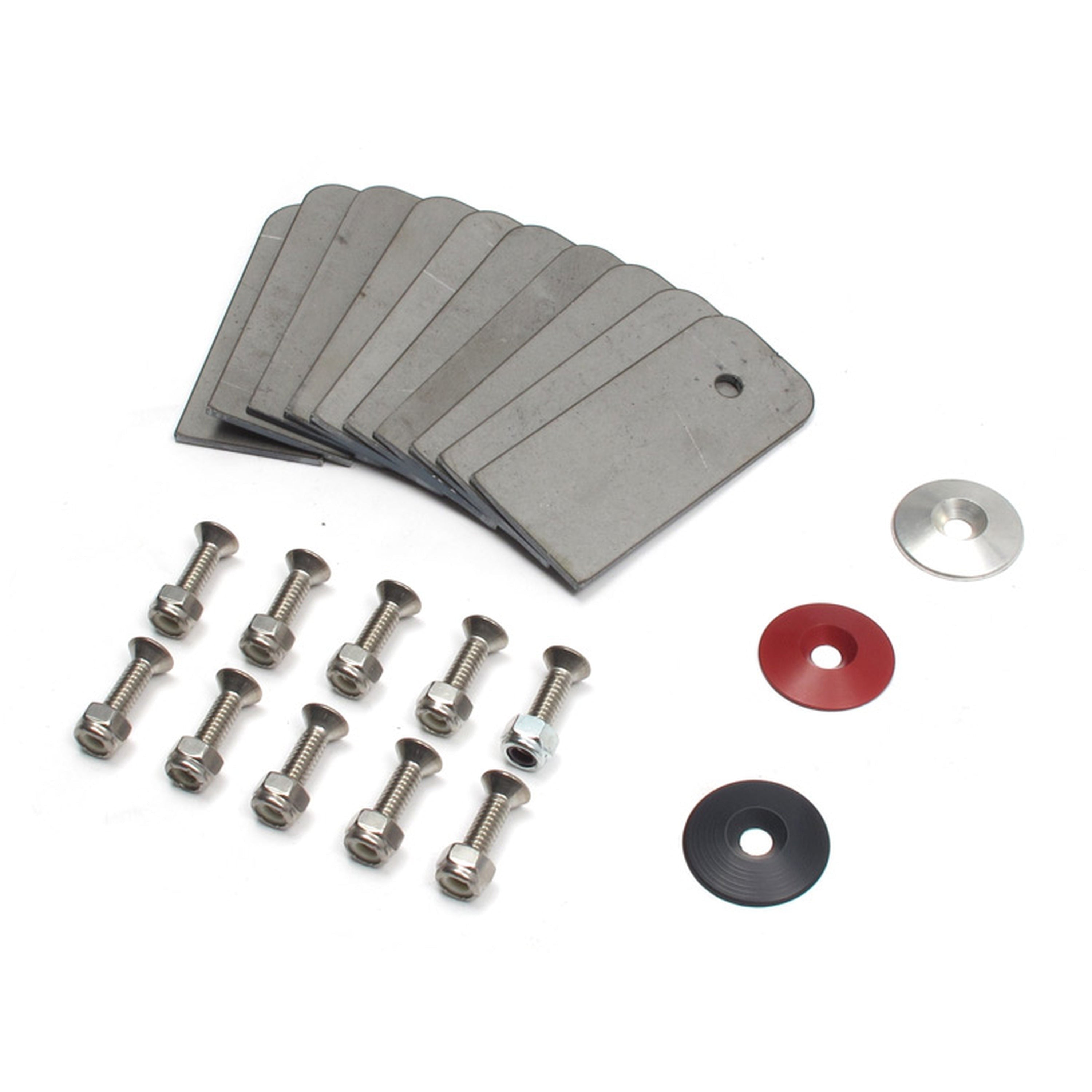 Camburg Gold Fender Washer 10 Pack (aluminum washer, bolt, body clip, 1/8" tab)