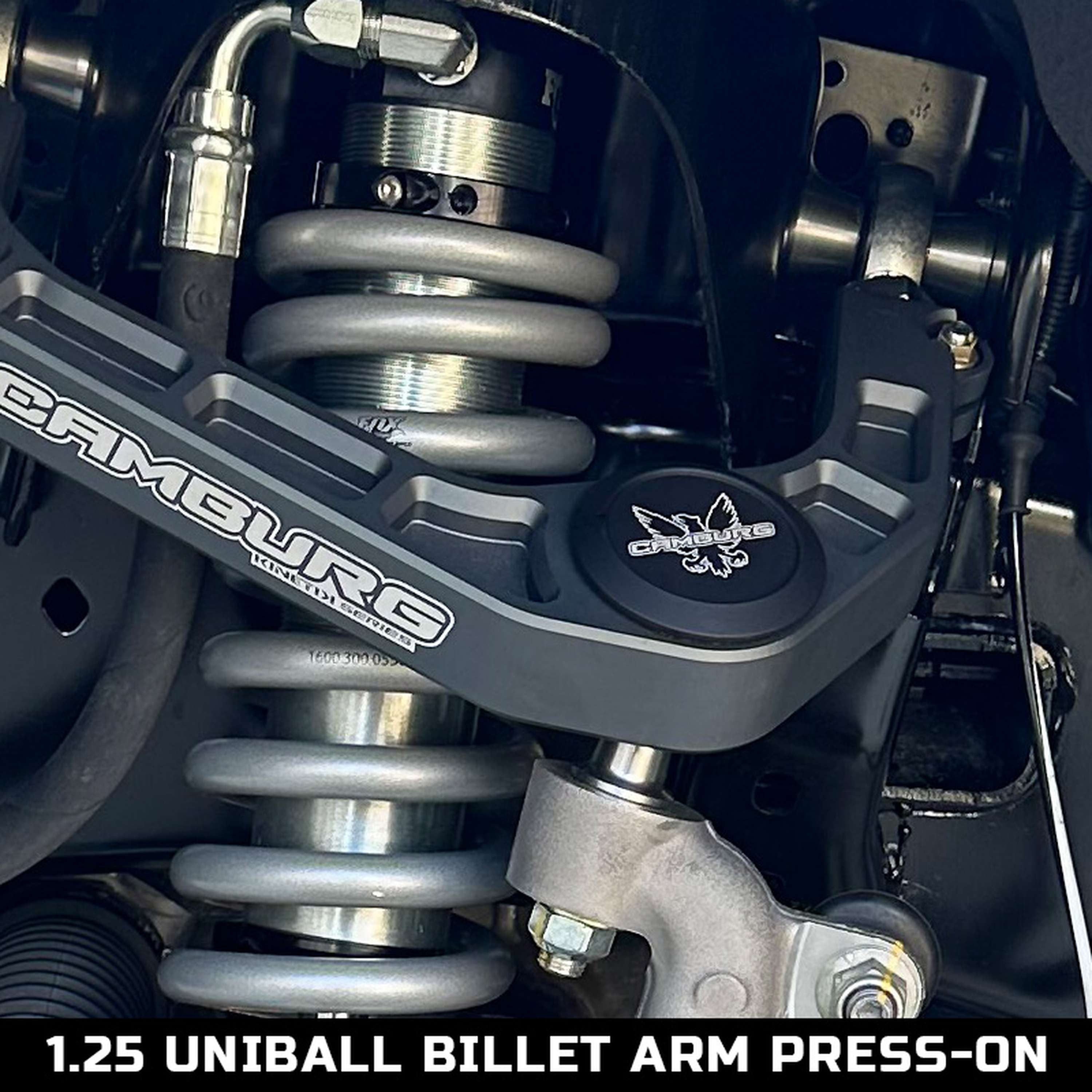 1.25" KINETIK Upper Control Arm Uniball Cap Kit (Press On)