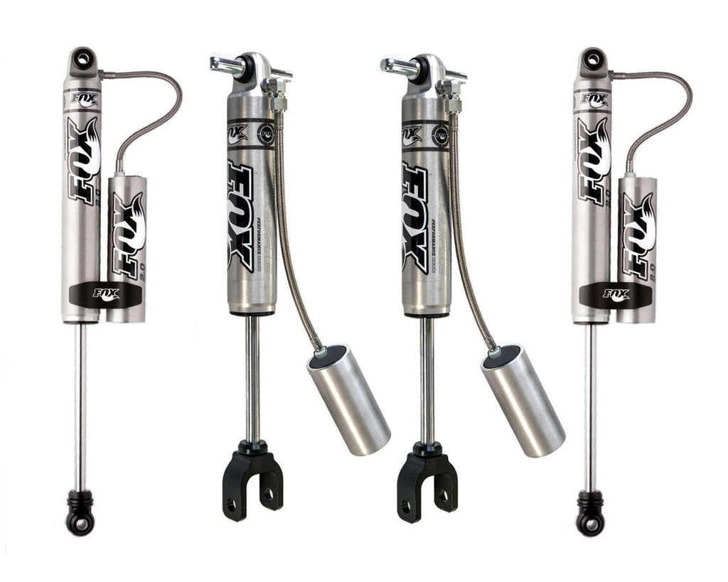 Fox 2.0 Performance Series Shocks w/ Reservoir Set for 2011-2019 Chevrolet Silverado 3500 HD 4WD RWD