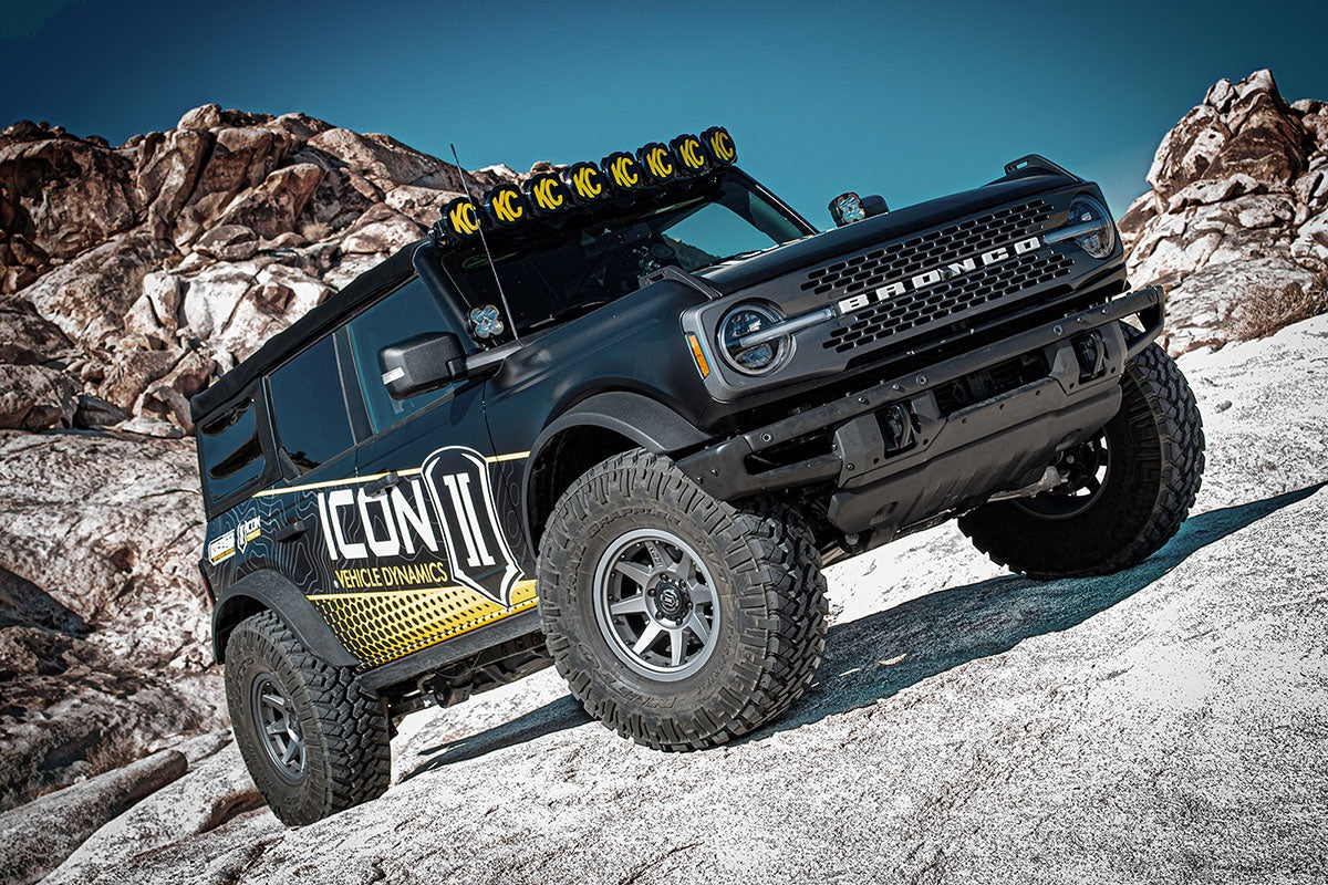 Icon 3-4" Lift Stage 7 Suspension System CDXS Tubular Kit for 2021-2023 Ford Bronco